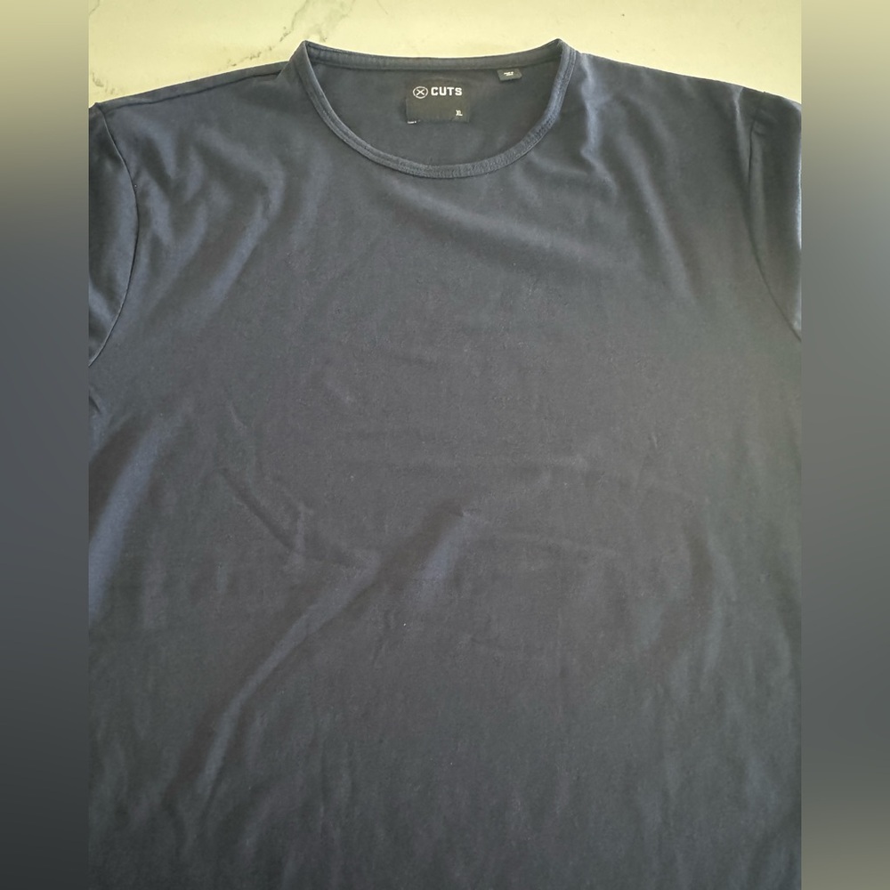 Cuts Clothing Navy Blue Short Sleeve Tee
